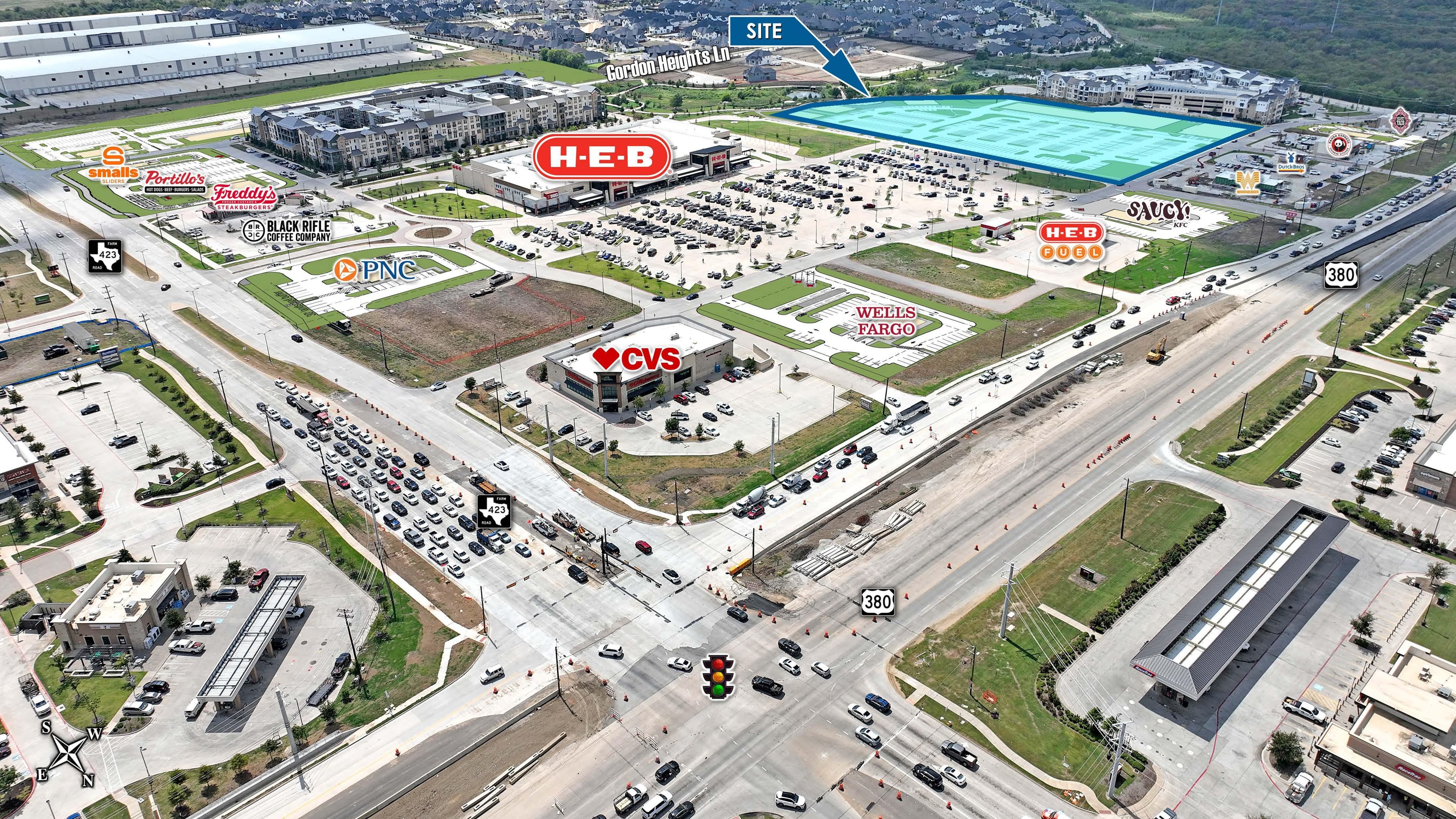 SWC Hwy 380 & FM 423 | HEB Anchored Shop Space
