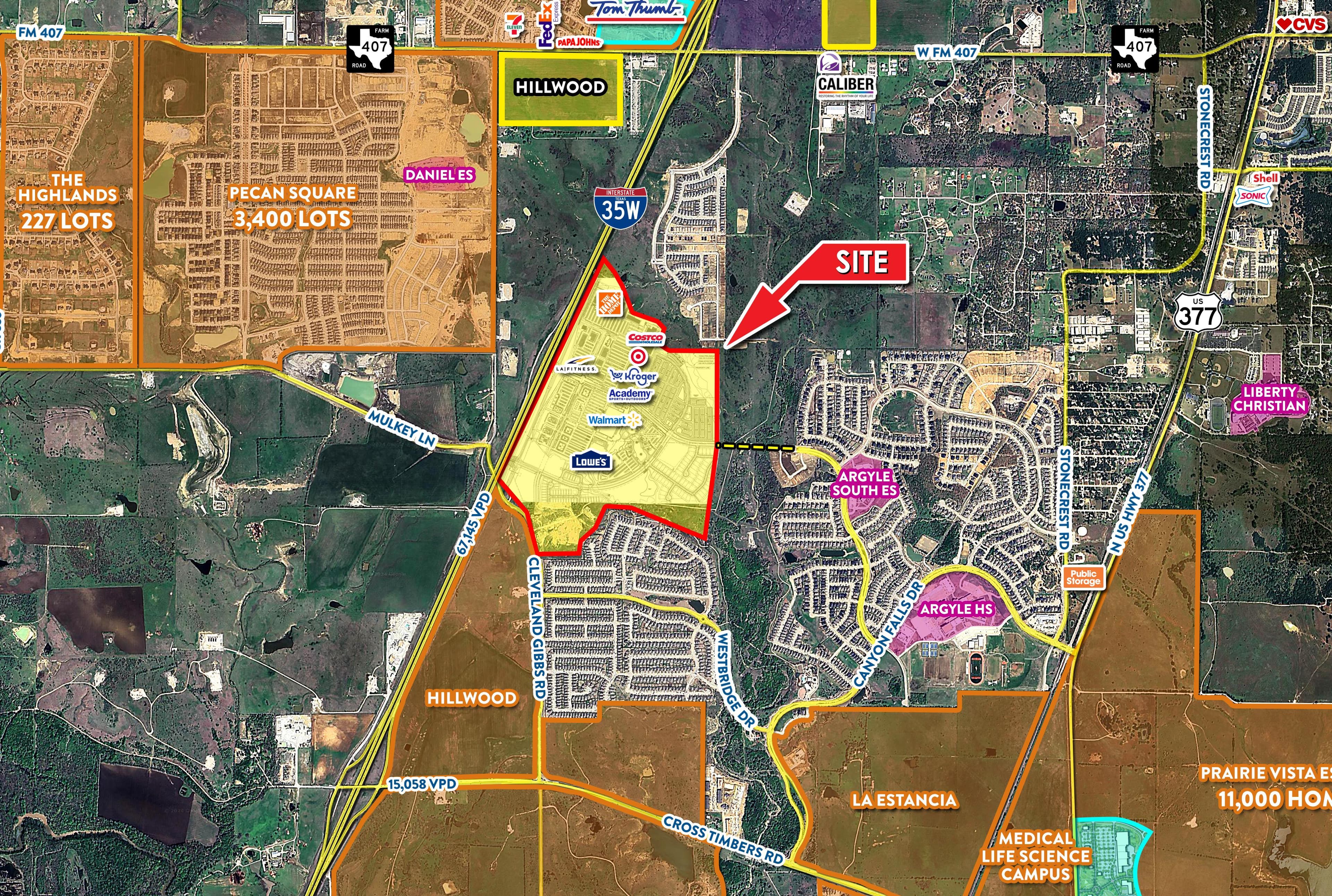 Monarch Development - I-35W between Cross Timbers Rd (FM 1171) & FM 407