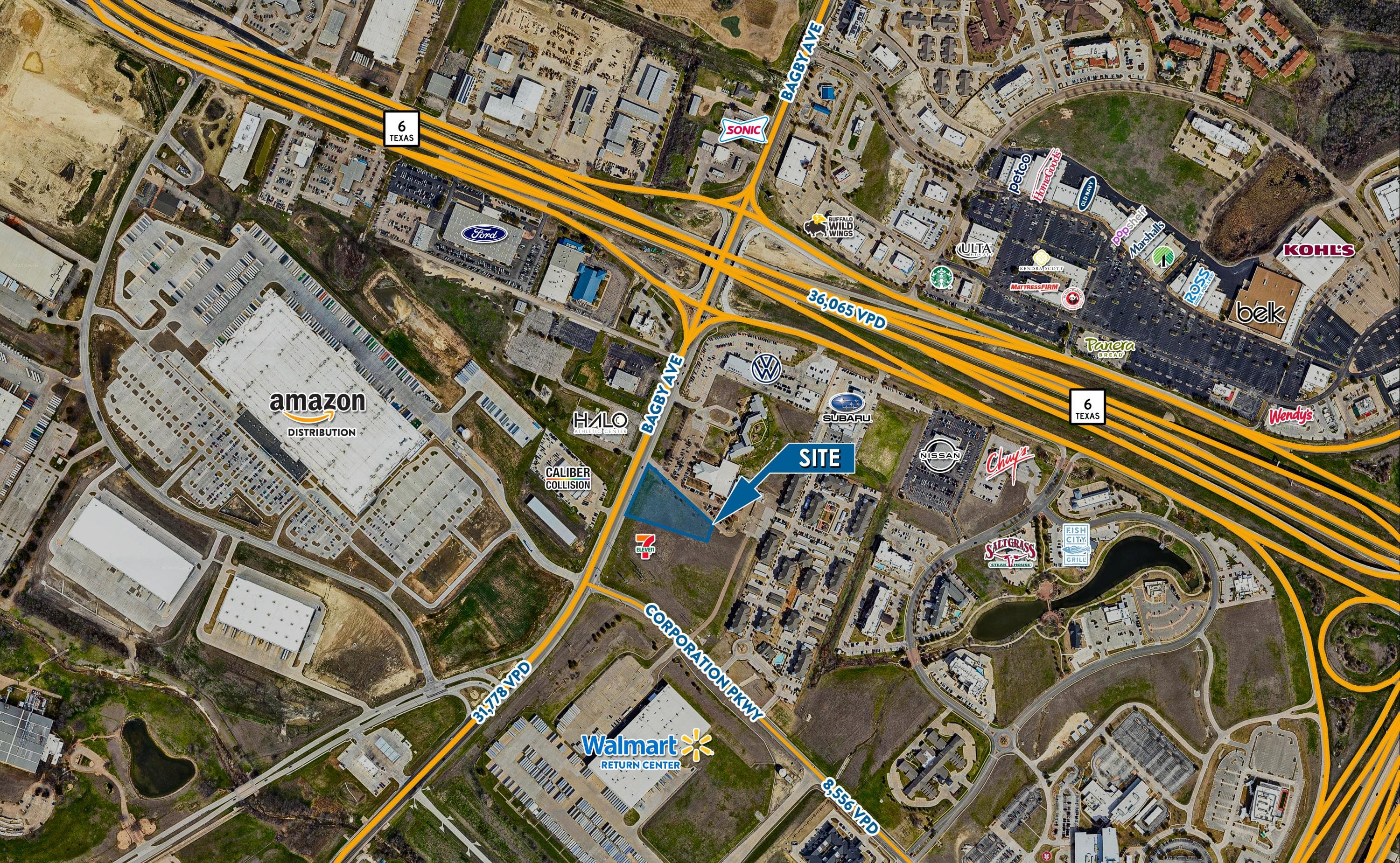 1.081 AC Pad Site - NEQ Bagby Ave & Corporation Pkwy
