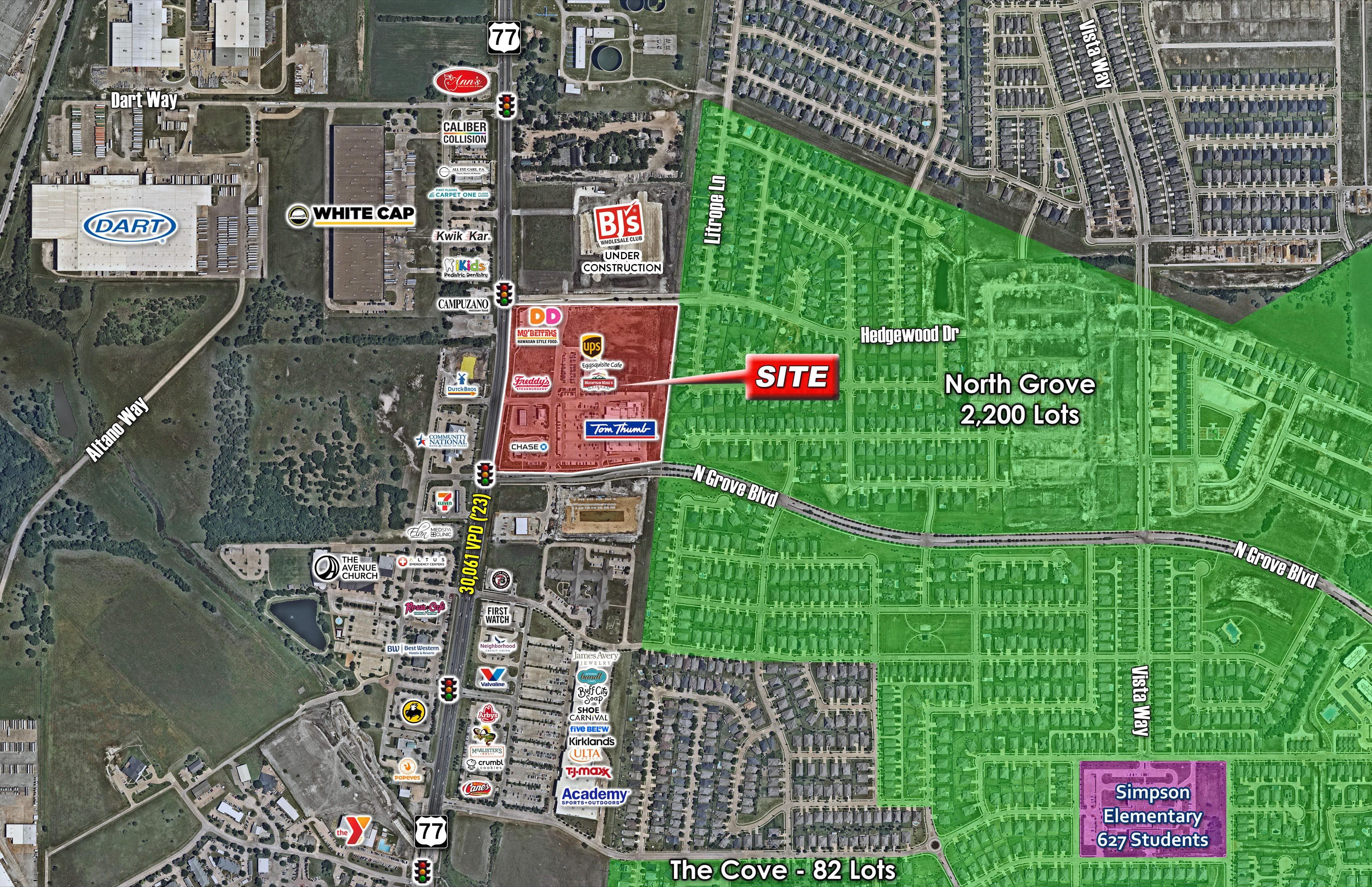 Tom Thumb Anchored Retail