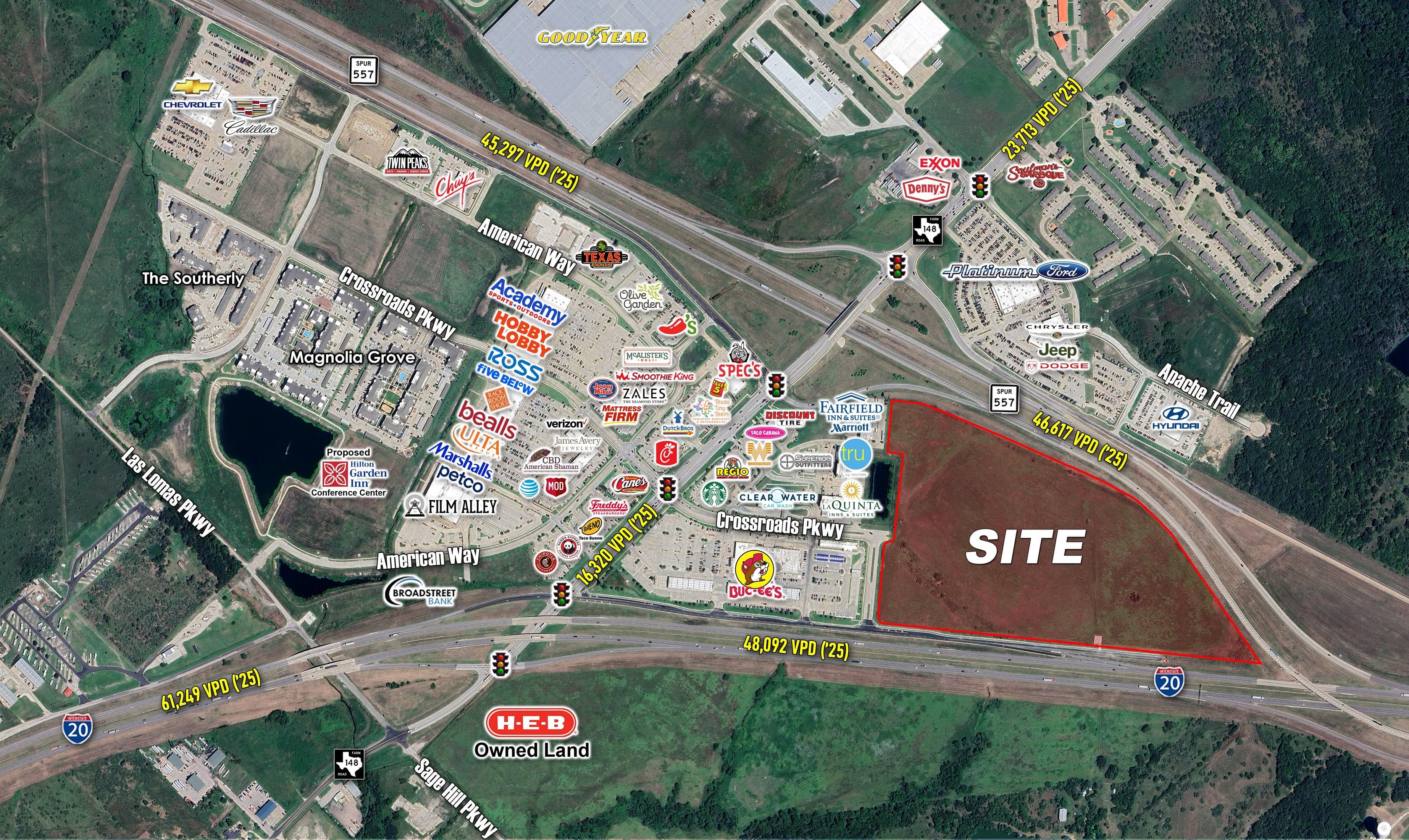46.7 Acres - Highway 557 & I-20