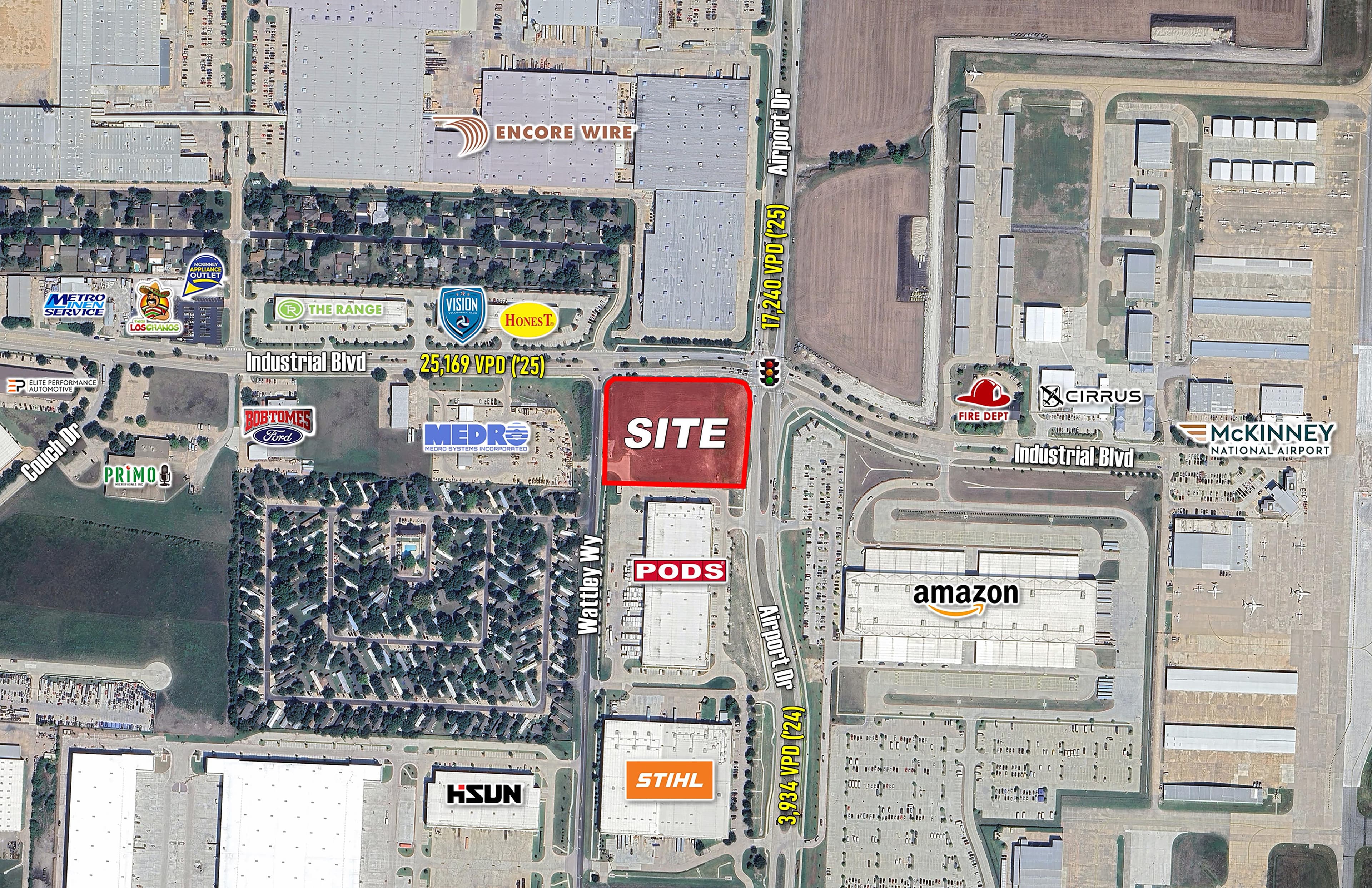 Pads Available Near McKinney Airport