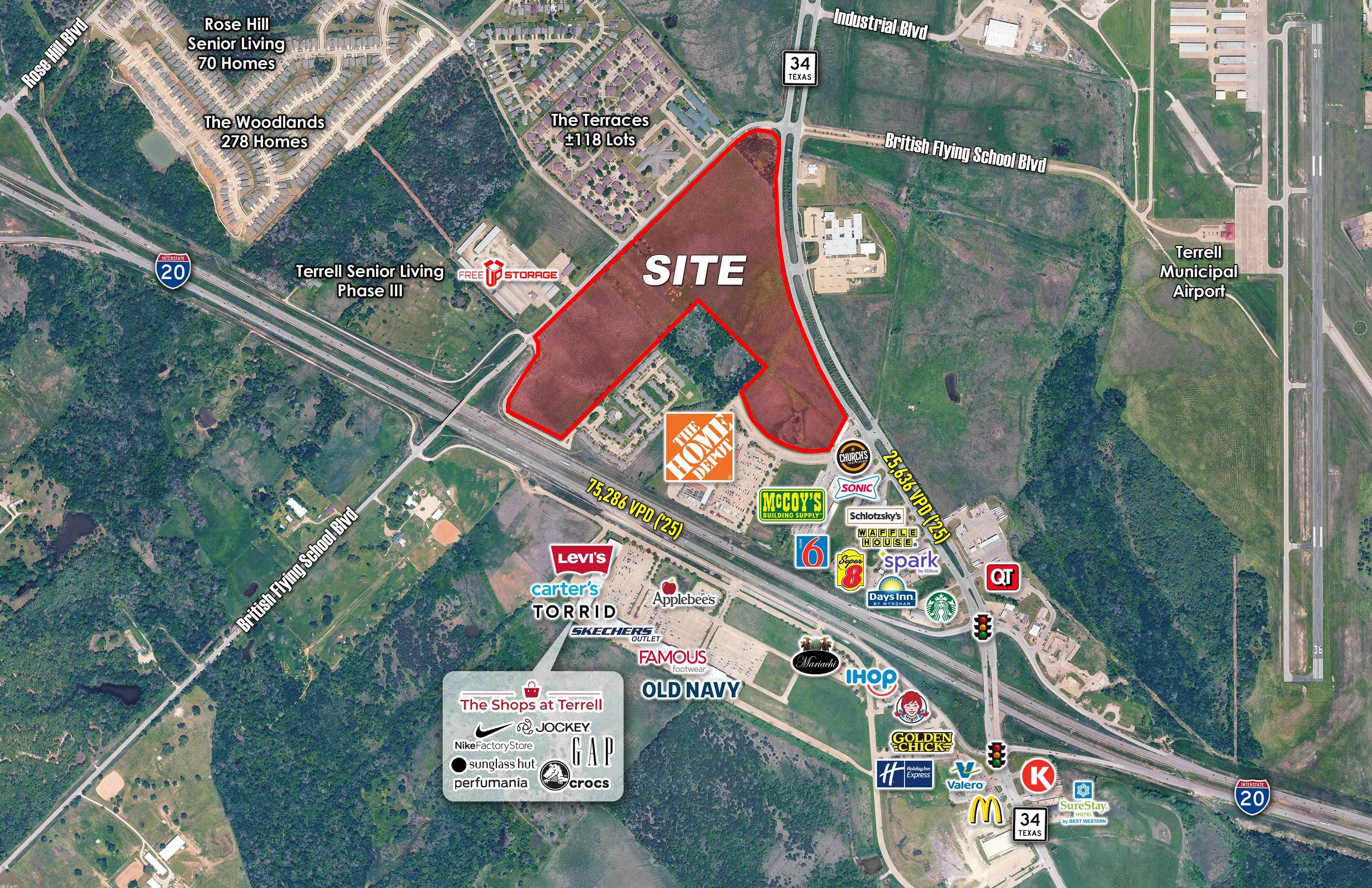 55.98 Acres - NWQ I-20 & SH 34