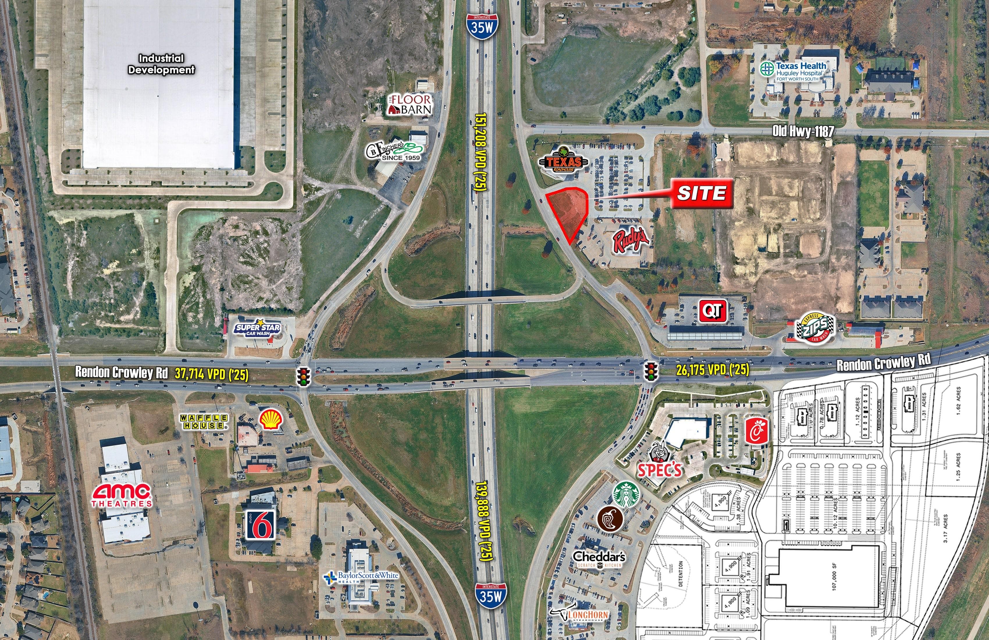 NEQ I-35W & Rendon Crowley Rd